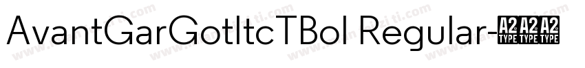 AvantGarGotItcTBol Regular字体转换